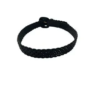 Coach Black Leather Belt 3851 Size: Small Coach | Accessories | Coach Model 385 Handwoven Black  main image 2